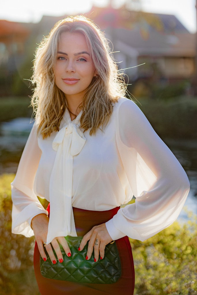 Bows with the flow- blouse